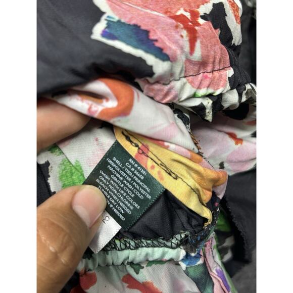 Lauren Ralph Lauren Ordisty Paisley Crepe Blouse Women’s Size Large Peasant Boho - Picture 3 of 6